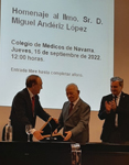 Homenaje al Ilmo. Sr. D. Miguel Anderiz Lpez en Pamplona